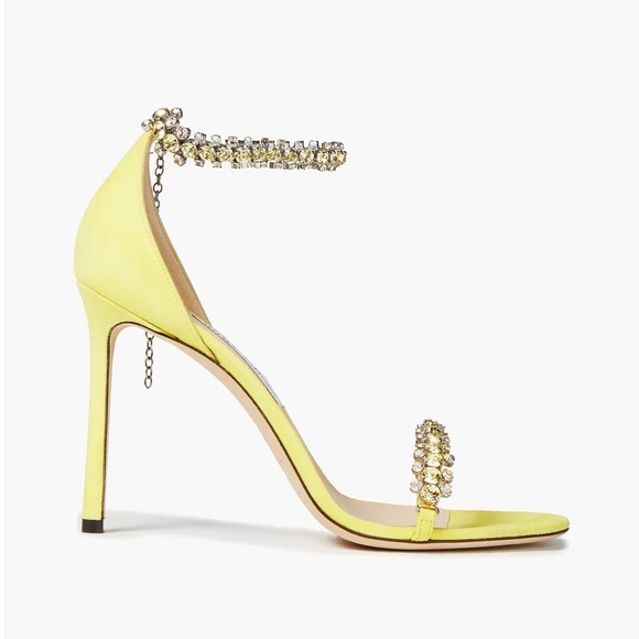 Jimmy Choo Shiloh 100 crystal-embellished suede sandals 37.5 - Picture 2 of 8